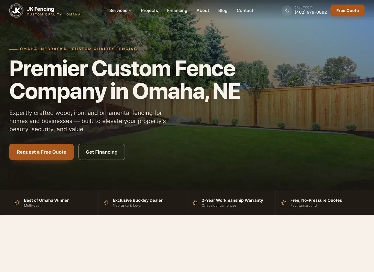 JK Fencing website