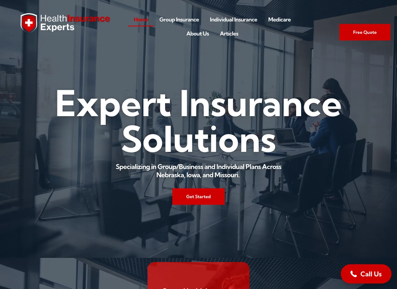 Midwest Health Insurance — website built by BDX Omaha