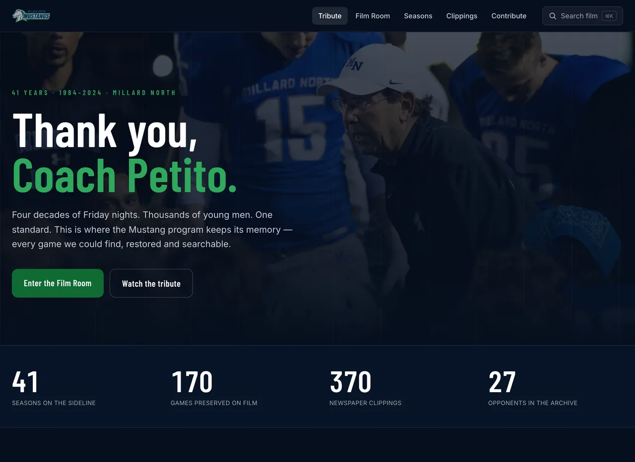 Millard North Football — website built by BDX Omaha