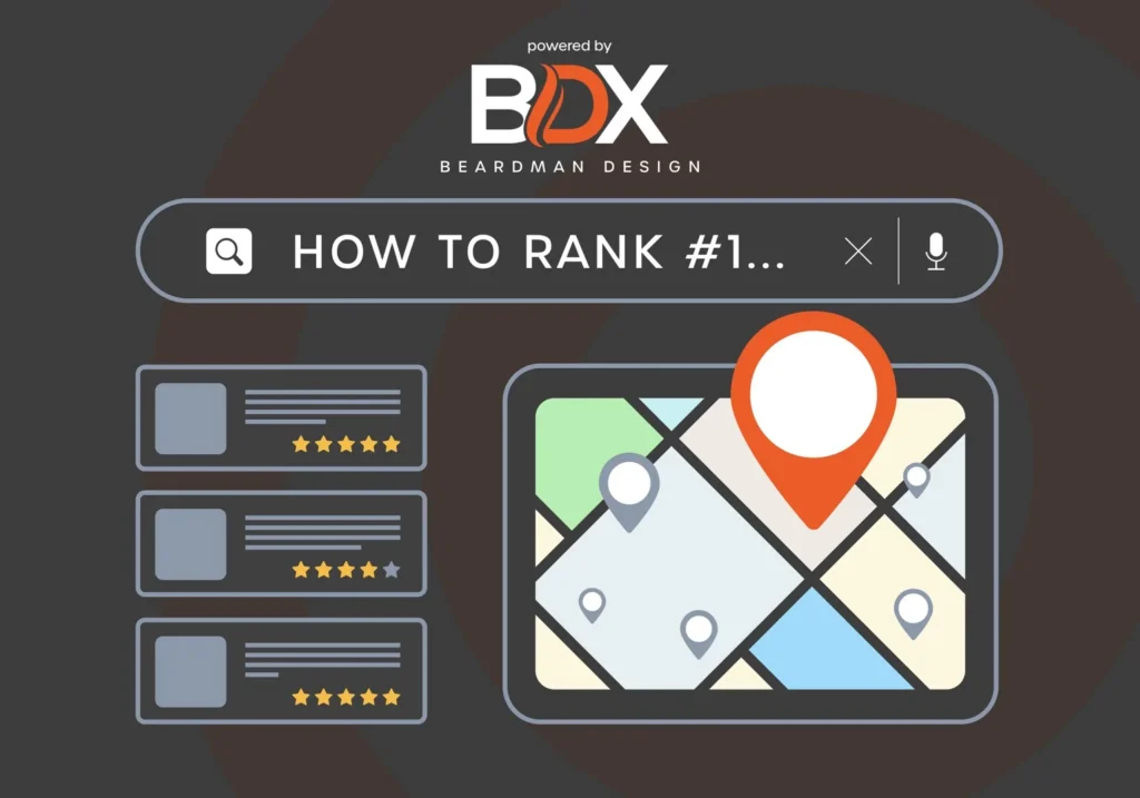 Local search marketing concept for SEO and online visibility